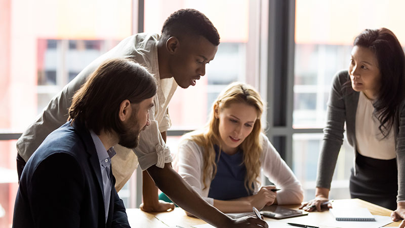 People working together