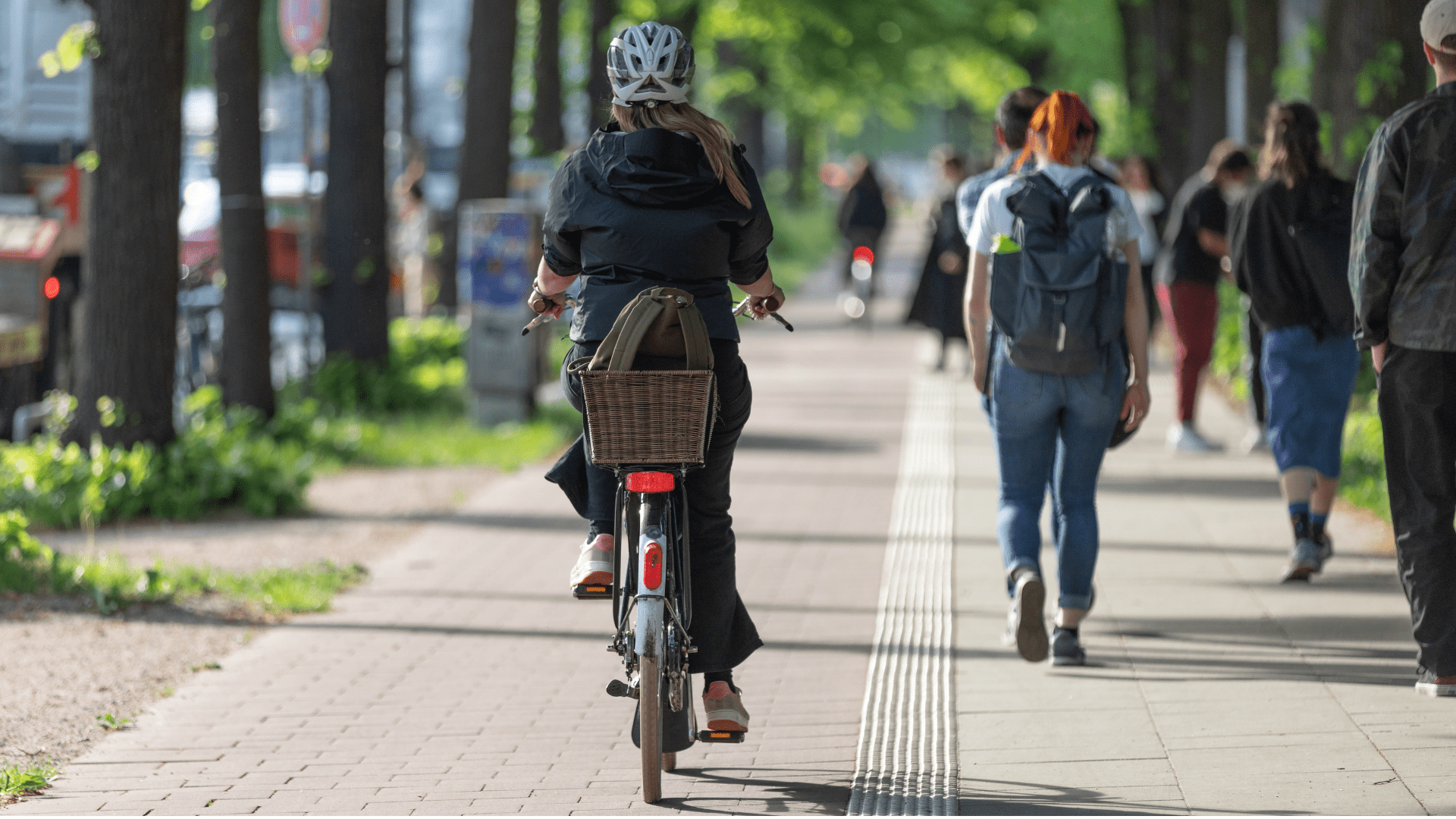 Woman on bike
