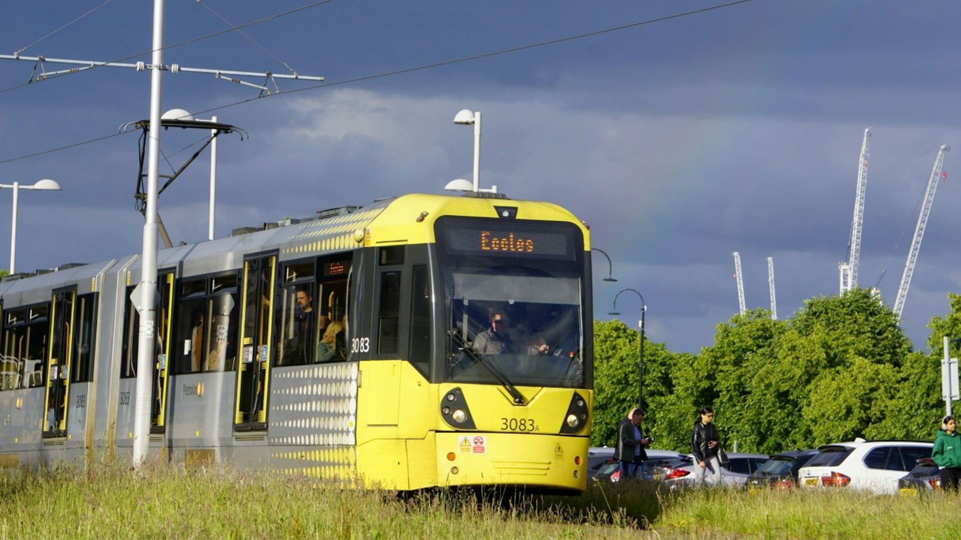 Yellow tram