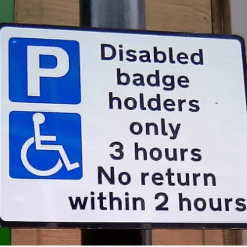 Disabled sign