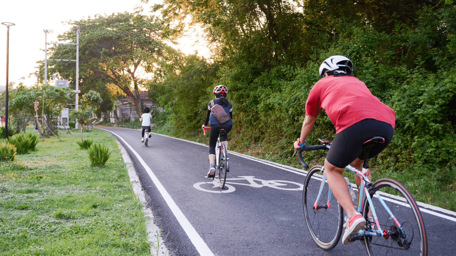 bikers on the road