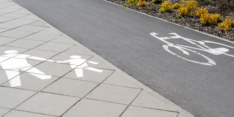 bike and pedestrian lane