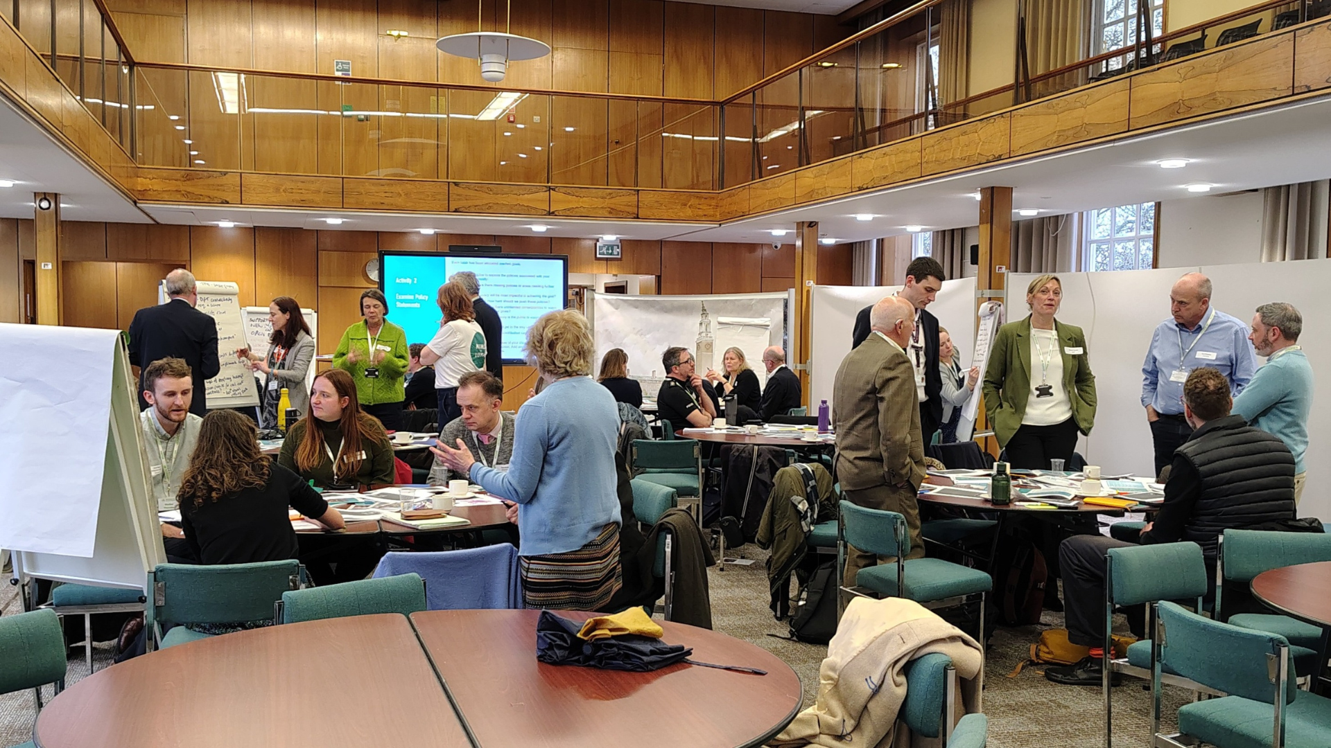 Participants sharing ideas on transport planning