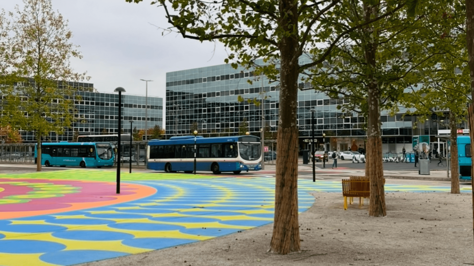 Milton Keynes station square